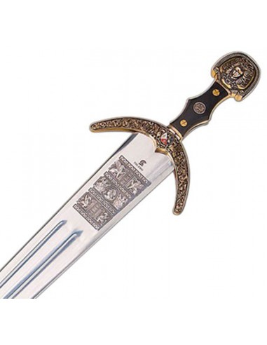 Marco Polo Sword Black/Gold 100 Cm by Zetan Medieval Historical swords buy online