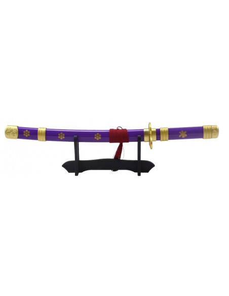 Katana Enma par Zoro de One Piece réplique non officielle finie en  similicuir lilas - +queespadas