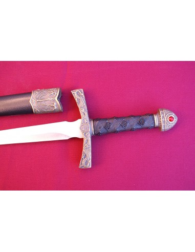 Ivanhoe dagger with decorated scabbard - Zetan Medieval Store- Historical Daggers