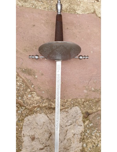 Folha De Concha Rústica Gravada 80 Cm por Zetan Medieval Floretes compre online