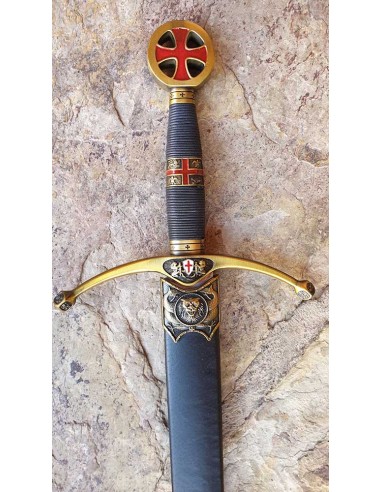 Templar Sword With Scabbard by Zetan Medieval Templar swords buy online