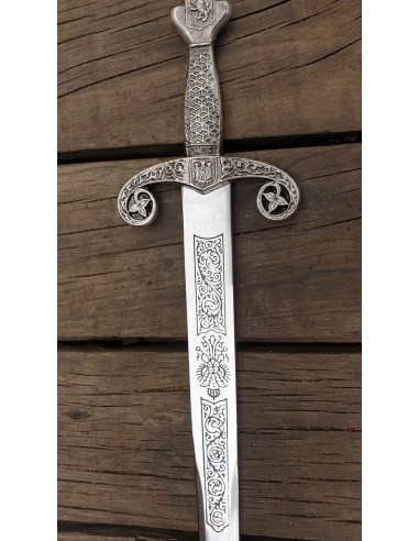 Alfonso X Sword 56 Cm for Weddings and Ceremonies made in Toledo by Zetan Medieval Espadas Toledanas