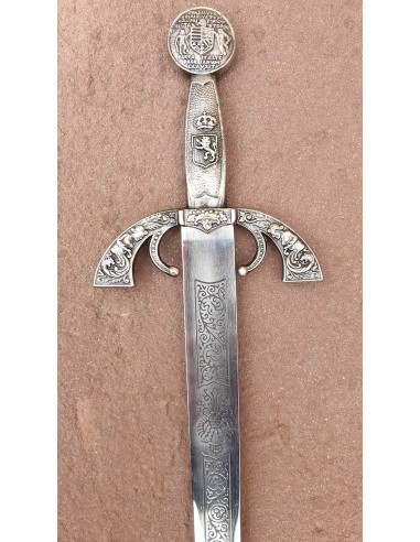 Épée Grande Capitaine Argent 56 Cm pour les mariages, cadeaux et cérémonies fabriqués à Tolède par Zetan Medieval Espadas Toleda