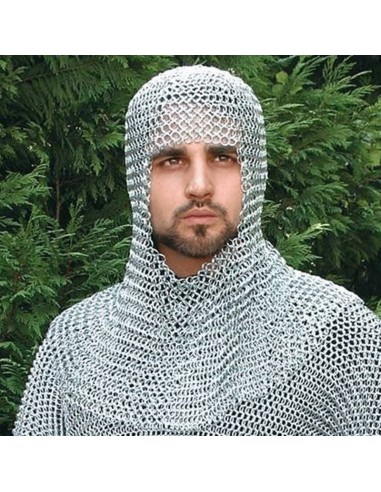 Steel Chainmail Coif - Zetan Medieval Store- Chainmail