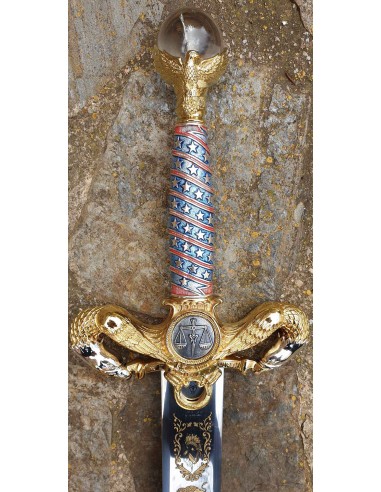 American Sword in Gold by Zetan Medieval Masonic swords buy online