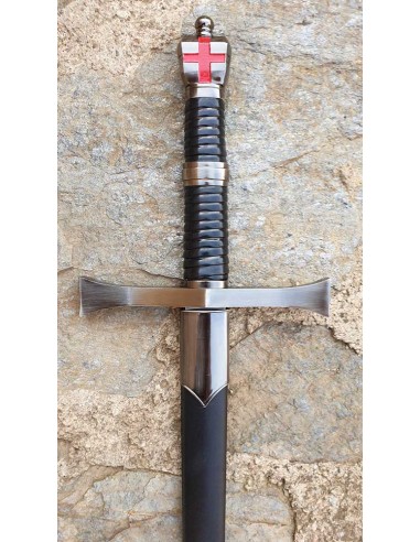 Templar Sword Pommel Decorated 104 cm by Zetan Medieval Templar swords buy online