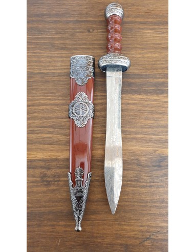 Adaga Espada Gladius com Bainha Marrom 30 cm -Loja Zetan Medieval - Adagas romanas