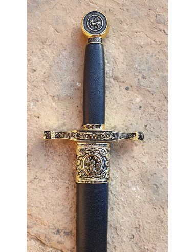 Adaga Excalibur Medieval com Bainha 39 cm -Loja Zetan Medieval - Adagas Medievais e Fantasia