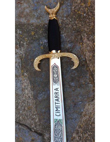 Golden Scimitar 73 Cm for Weddings and Ceremonies made in Toledo by Zetan Medieval Espadas Toledanas