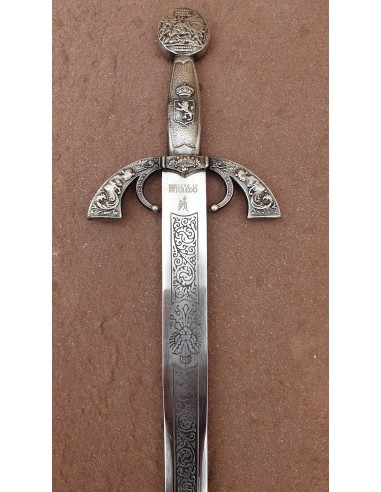 Épée Grand Capitaine Rustique 76 Cm pour les mariages, cadeaux et cérémonies fabriqués à Tolède par Zetan Medieval Espadas Toled