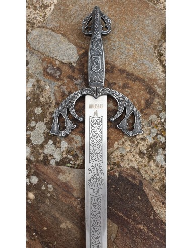 Épée Tizona Cid Rustique 76 Cm pour les mariages, cadeaux et cérémonies fabriqués à Tolède par Zetan Medieval Espadas Toledanas