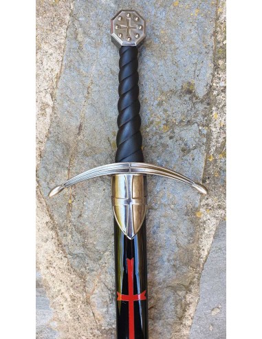 Templar sword with scabbard by Zetan Medieval Templar swords buy online