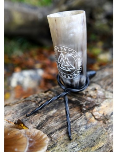 Corne de Valknut Viking avec support par Zetan Medieval Boutique en ligne dans  Cornes à boire viking