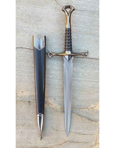 Adaga Anduril Senhor dos Anéis com bainha 34,5 cm -Loja Zetan Medieval - Adagas Medievais e Fantasia