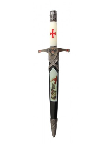 Templar Dagger Decorated Scabbard - Zetan Medieval Store- Historical Daggers