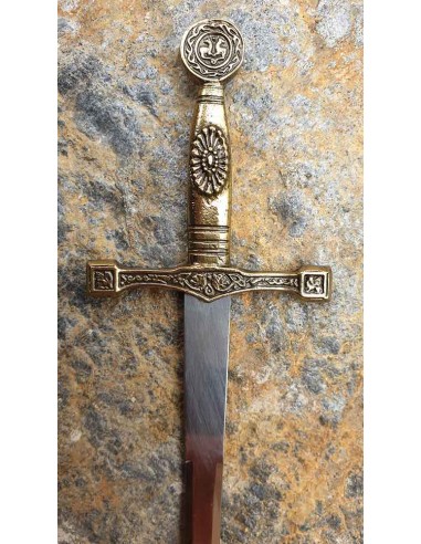 Letter Opener Excalibur Brass by Zetan Medieval Letter openers and Mini swords buy online