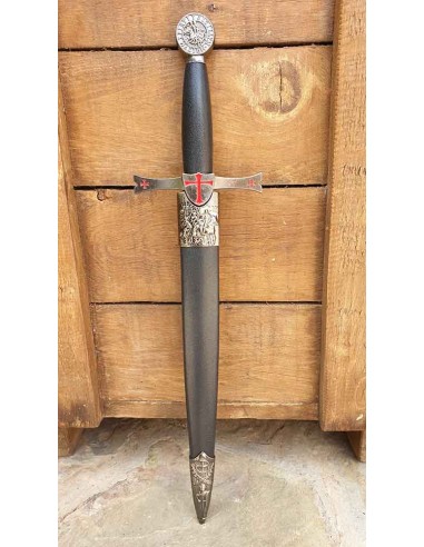 Pugnale Templare con Croce 40 cm - Negozio medievale Zetan- Daghe storiche