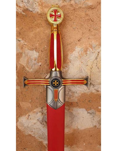 Spada Templare Luxe Gold, cadetto di Zetan Medieval Spade templari acquista online