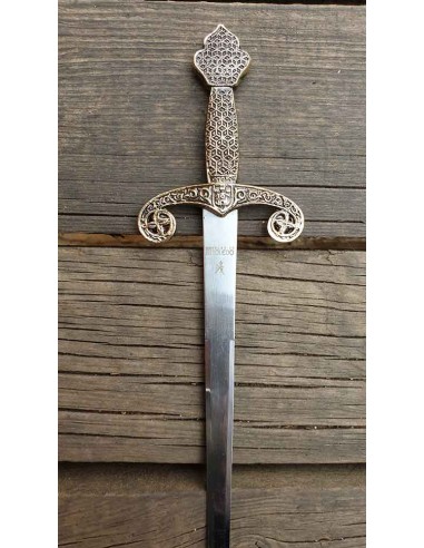 Letter Opener Alfonso X Brass by Zetan Medieval Letter openers and Mini swords buy online