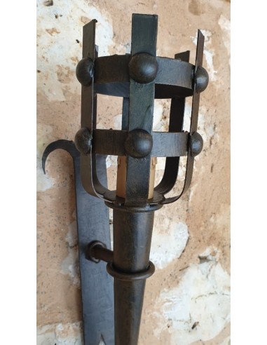 Wall Lamp Medieval Wrought Iron 130 Cm