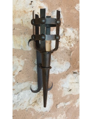 Wall Lamp Medieval Wrought Iron 75 Cm