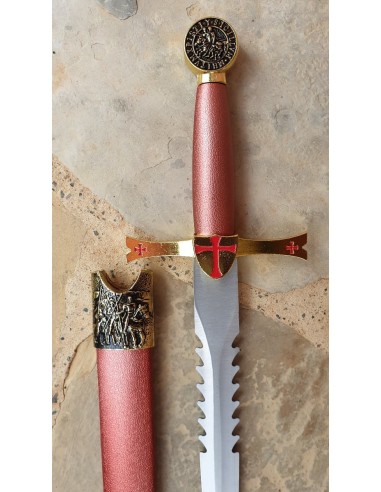 Golden Templar Dagger with sheath - Zetan Medieval Store- Historical Daggers