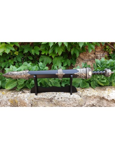 Espada de Cavalaria Romana Spatha Bainha Preta por Zetan Medieval Espadas romanas compre online