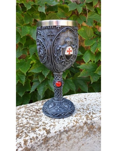 Chalice Templar Seal 18 Cm. by Zetan Medieval Online store in Chalice and cups