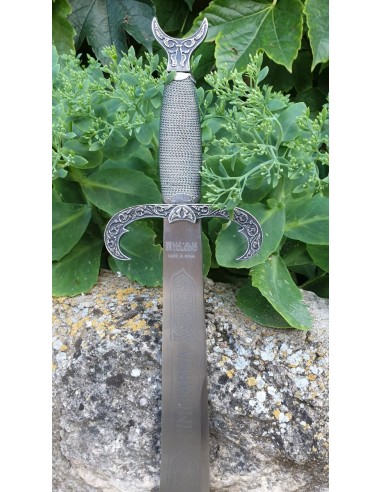 Cimeterre Argent 100 Cm pour les mariages, cadeaux et cérémonies fabriqués à Tolède par Zetan Medieval Espadas Toledanas