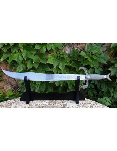 Silver Scimitar 60 Cm for Weddings and Ceremonies made in Toledo by Zetan Medieval Espadas Toledanas