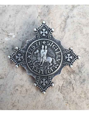 Broche Sello Templario de Zetan Medieval Tienda online en Templarios