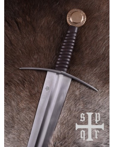 Medieval one-handed sword ready for battle