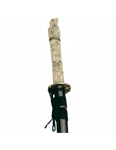 Unsterblicher Wakizashi mit Elfenbeingriff - Zetan Medieval Store- Dekorative Wakizashi online kaufen