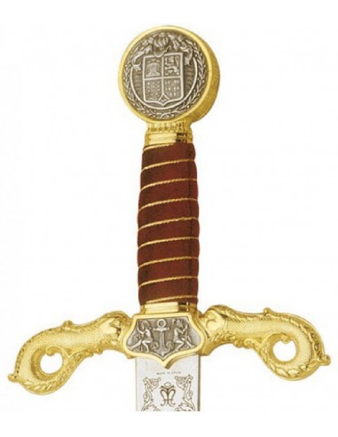 Christopher Columbus Sword Gold for Weddings and Ceremonies made in Toledo by Marto