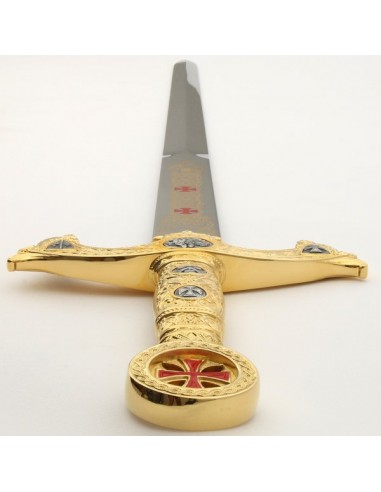 Knights Templar Sword Gold for Weddings and Ceremonies made in Toledo by Marto