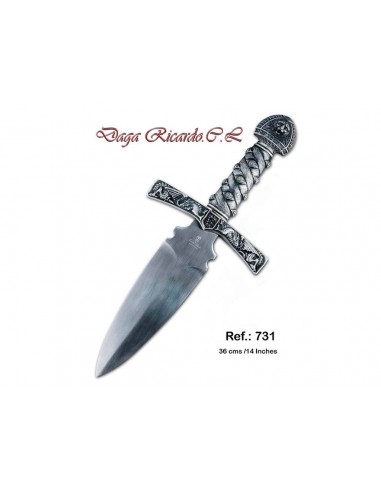 Daga Ricardo Corazón de León 36 cm - Tienda Zetan Medieval-  Dagas Históricas