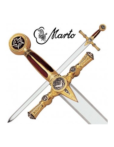 Gold finished Masons Sword by Zetan Medieval Masonic swords buy online