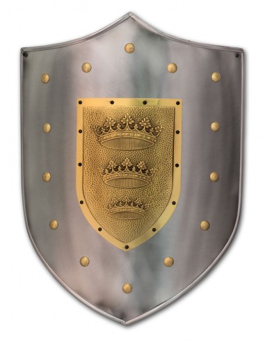 Escudo Metal Rey Arturo 63 x 43 cm de Marto en nuestra Tienda Medieval Zetan en la categoría de Armas y Armaduras