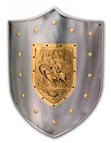 Escudo Metal Cid Campeador 63 x 43 cm de Marto en nuestra Tienda Medieval Zetan en la categoría de Armas y Armaduras