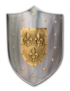 Cintre fleur de lys médiéval en fer forgé pour mur ⚔️ Boutique Épées