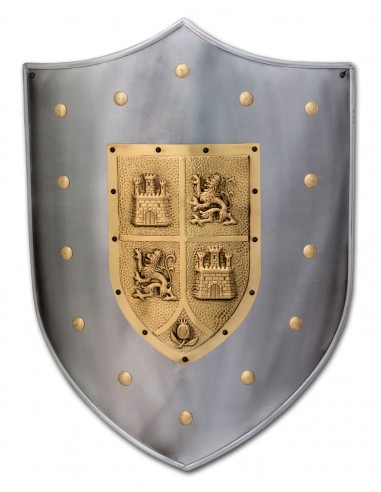 Escudo Medieval Castilla-León de Marto en nuestra Tienda Medieval Zetan en la categoría de Armas y Armaduras