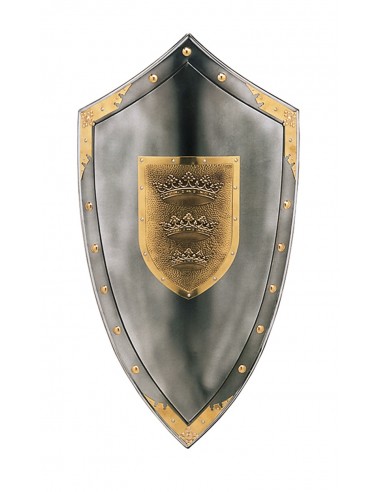 Shield Three Crowns King Arthur by Marto in our Medieval Zetan Store in the Weapons and armours category