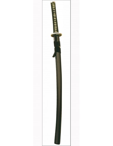 Fodero Katana Nero Legno Argento - Negozio medievale Zetan- Katane per acquistare on-line