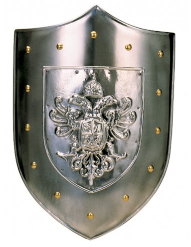 Coleção Marto de Escudo de Metal Águia de duas cabeças de Marto em nossa Loja Medieval Zetan na categoria Armas e armaduras