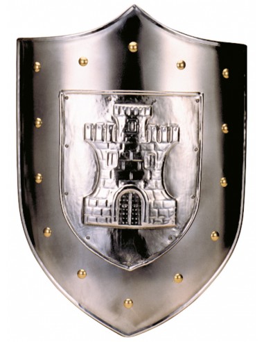 Escudo de Metal Castelo 63 x 43 cm de Marto em nossa Loja Medieval Zetan na categoria Armas e armaduras