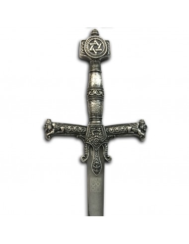 King Solomon Sword Letter Opener Silver 26 cm by Zetan Medieval Letter openers and Mini swords buy online