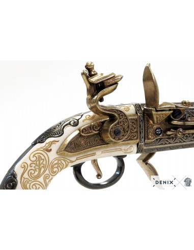 Pistola 2 canne girevoli, Regno Unito 1750 - Negozio medievale Zetan- Guns - fucili