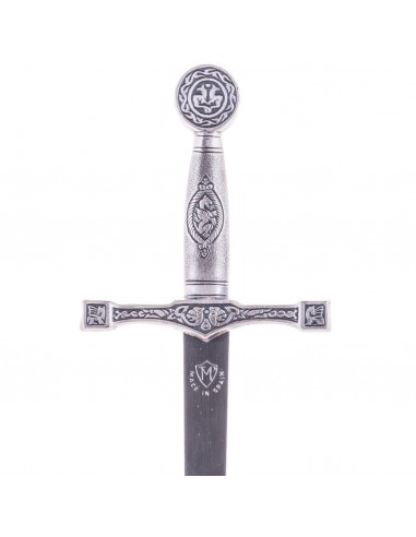 Coupe-papier épée Excalibur en argent 26 cm de Zetan Medieval Piparters et mini épées acheter en ligne