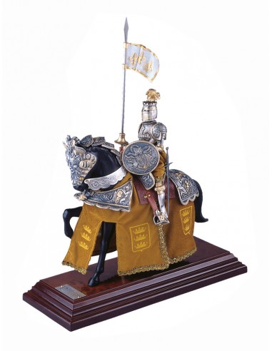 Horse Knight with Armor Helmet Feathers by Zetan Medieval Online store in Figures and Miniatures