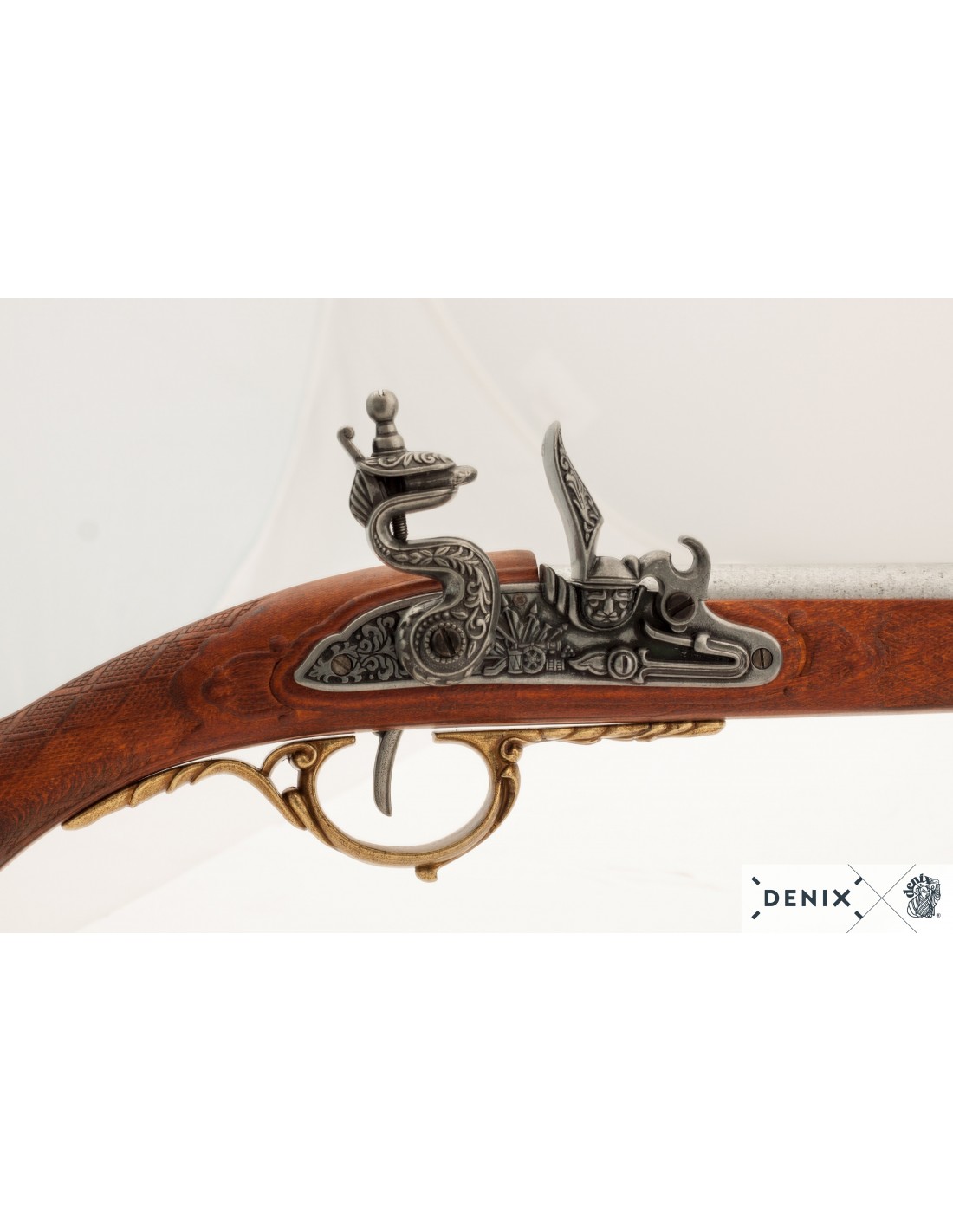 Réplique Denix Pistolet à silex gaucher français époque Napoléon